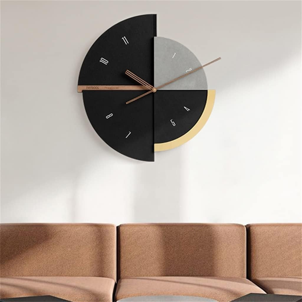 Half Moon Elite Wall Clock Black (16x18)" inch| Silent quartz| Customizable