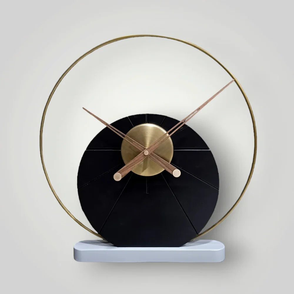 AstraDesk Modern Clock Blue-(17x18")inch| Silent quartz| Customizable