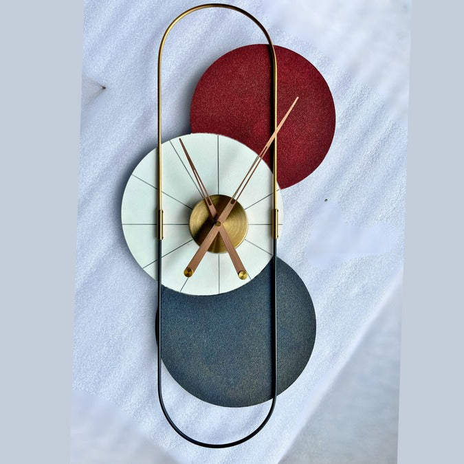 Prism Pulse Designer Clock (15X30)" INCH | Silent quartz| Customizable