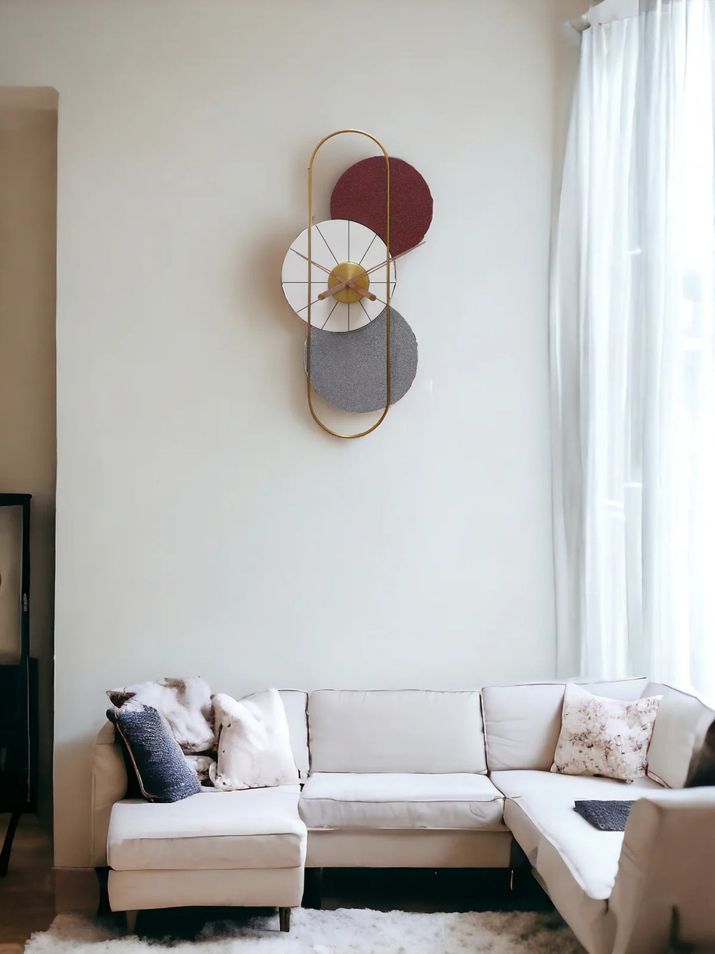 Prism Pulse Designer Clock (15X30)" INCH | Silent quartz| Customizable