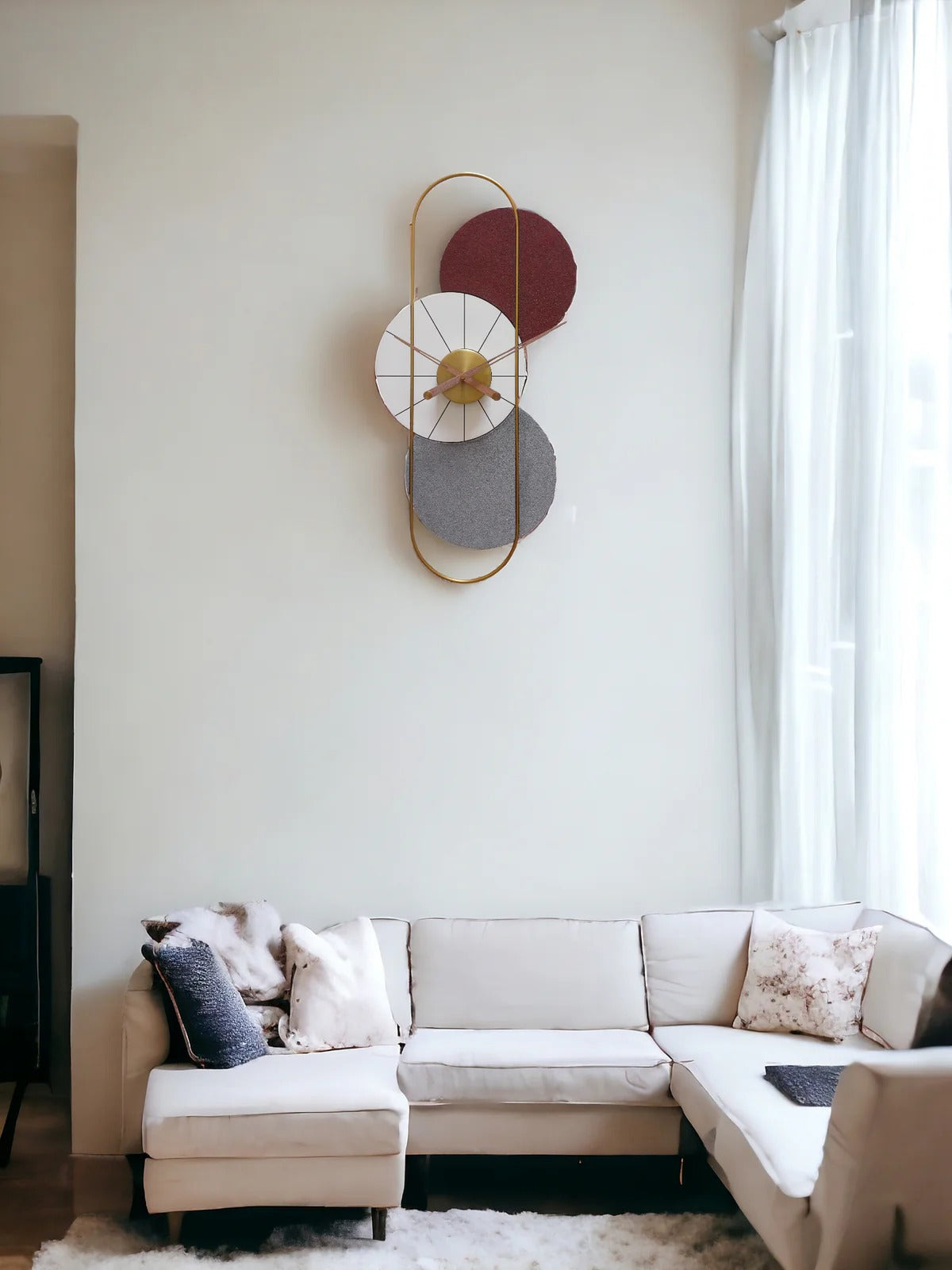 Prism Pulse Designer Clock (15X30)" INCH | Silent quartz| Customizable