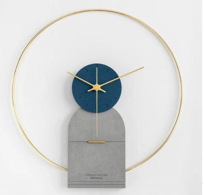 Blue Dome Modern Clock (25X28)"INCH | Silent quartz| Customizable