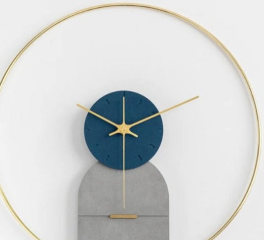 Blue Dome Modern Clock (25X28)"INCH | Silent quartz| Customizable