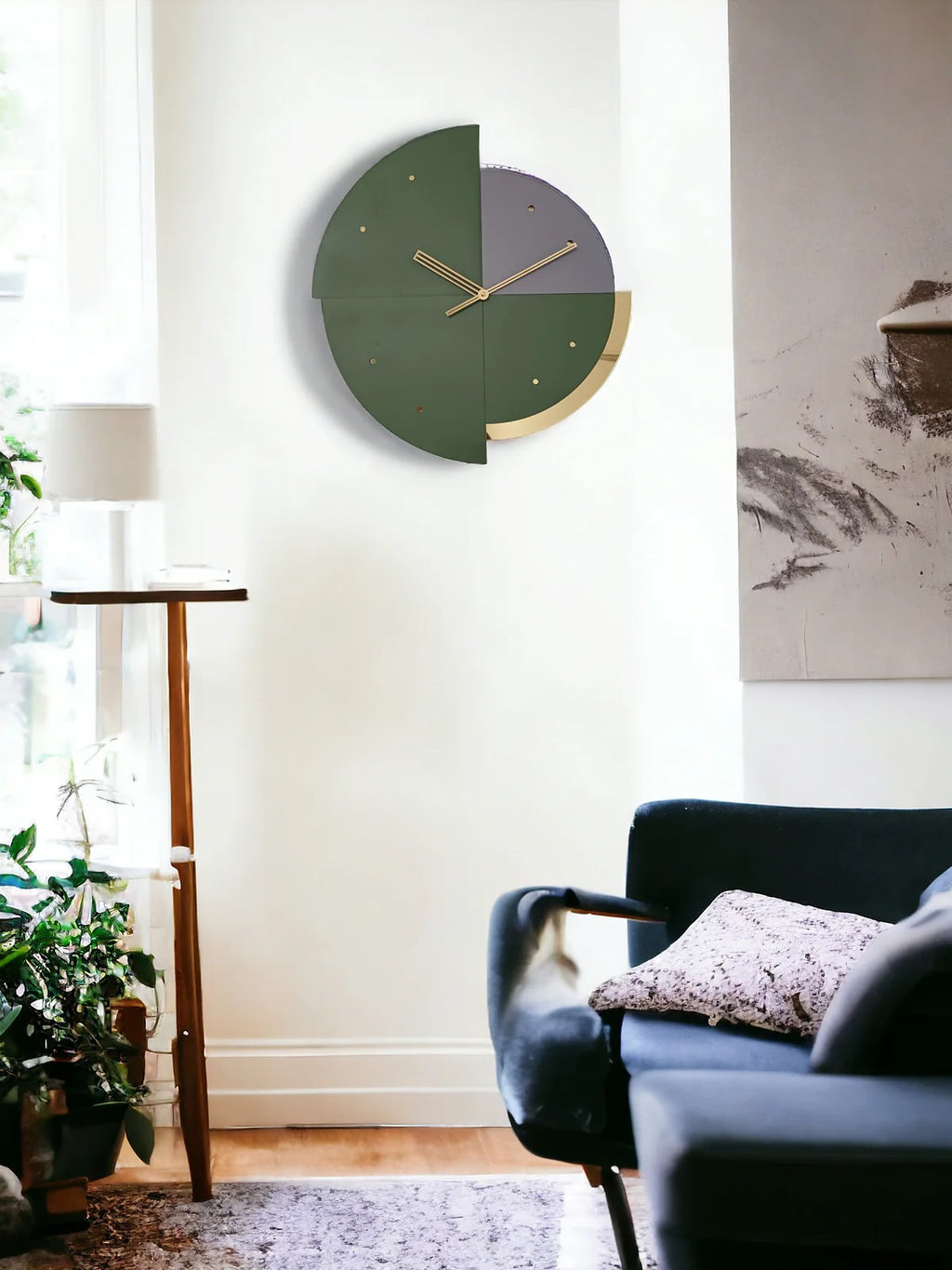 Geo Aura Designer Clock (16X18)"INCH | Silent quartz| Customizable