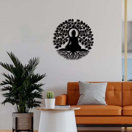Peace Root – Buddha Tree of Life Wall Art 24"inch | Customizable