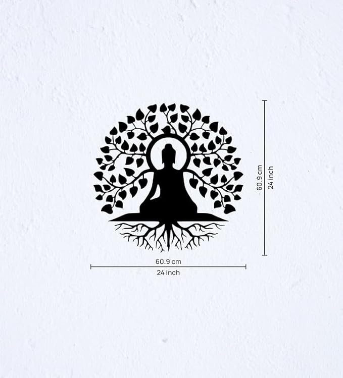 Peace Root – Buddha Tree of Life Wall Art 24"inch | Customizable