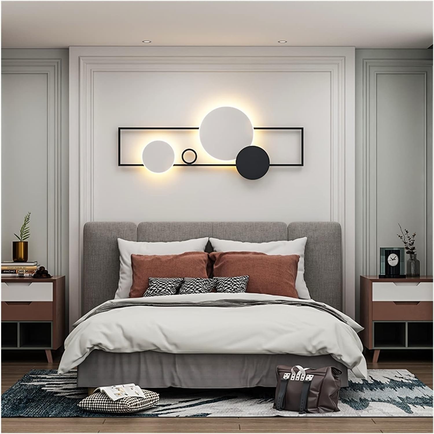 Luxe Luma – Illuminated Modern Wall Art (48x18)" inch | Customizable