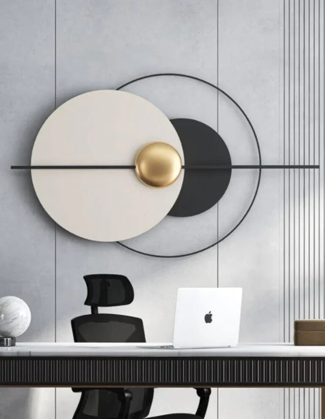 Axis Glow – 3D Minimal Abstract Wall Accent (24x48)"inch | Customizable