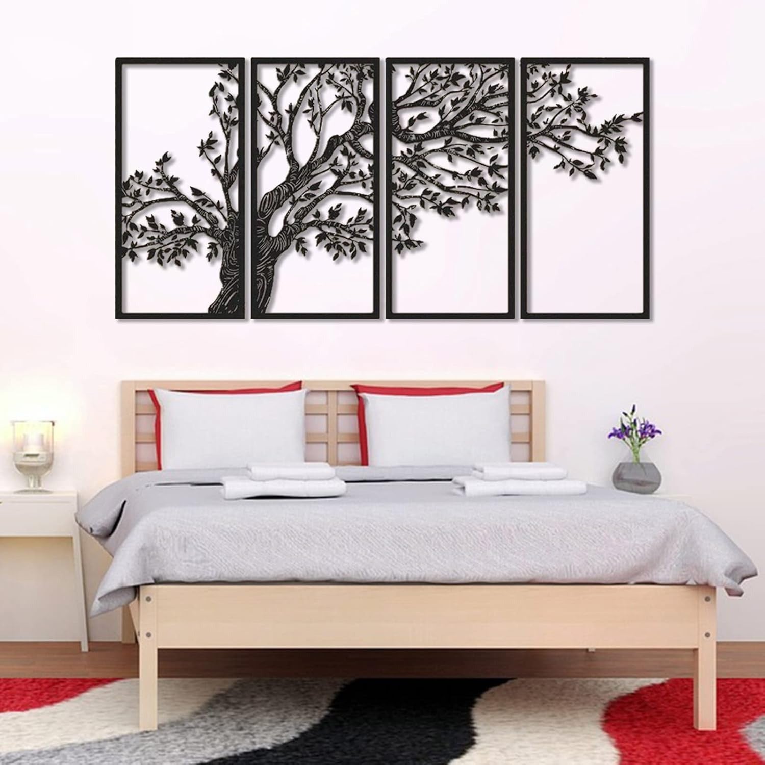 Eternal Tree – SET of -4| Metal Tree of Life Wall Art 12X24"INCH | Customizable