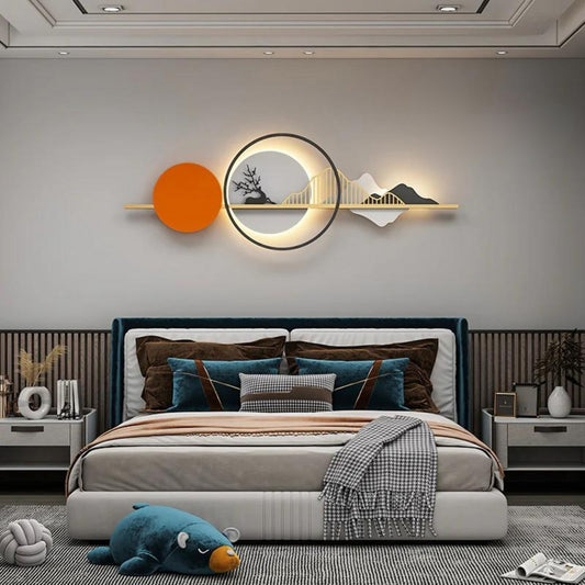 Mount Lume – LED Backlit Metal Art 48X15"INCH | Customizable