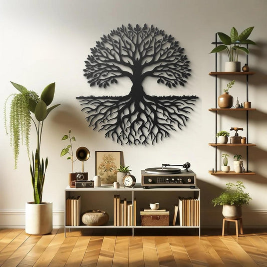 Rooted Harmony – Tree of Life Wall Art 24"INCH | Customizable