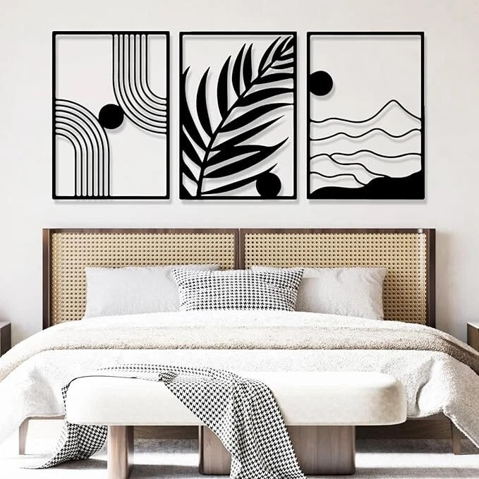 Monochrome Vibes – Modern Abstract Wall Art Set 3 (18X24)"INCH | Customizable