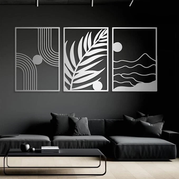 Monochrome Vibes – Modern Abstract Wall Art Set 3 (18X24)"INCH | Customizable