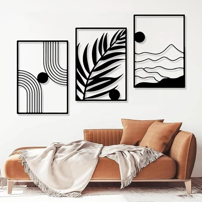 Monochrome Vibes – Modern Abstract Wall Art Set 3 (18X24)"INCH | Customizable