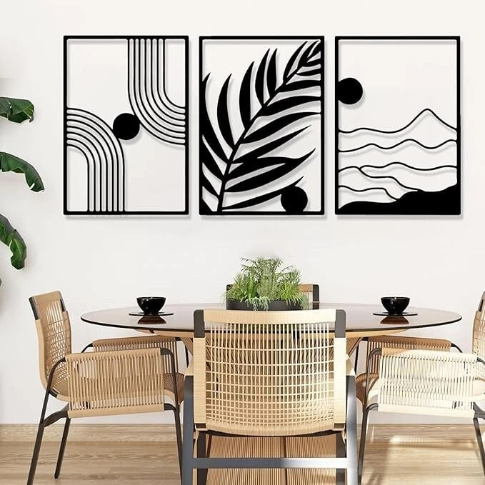 Monochrome Vibes – Modern Abstract Wall Art Set 3 (18X24)"INCH | Customizable