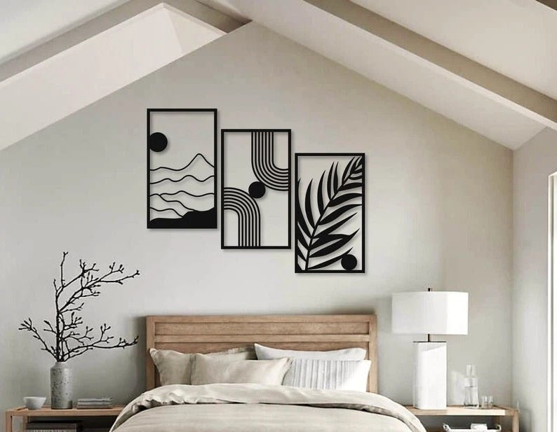 Monochrome Vibes – Modern Abstract Wall Art Set 3 (18X24)"INCH | Customizable