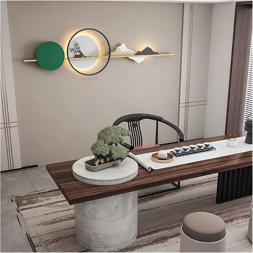 Luminous Serenity – Modern Nature Wall Panel (48X15)"INCH| Customizable