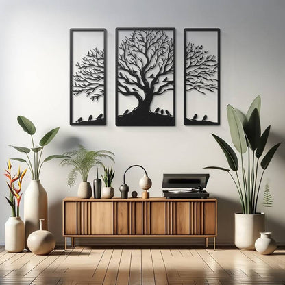 Roots & Wings – Designer Tree Wall Panel (12X30,18X30,12X30)"INCH | Customizable