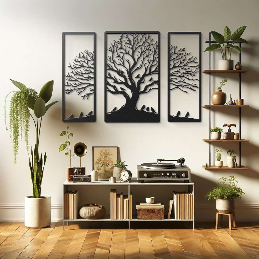 Roots & Wings – Designer Tree Wall Panel (12X30,18X30,12X30)"INCH | Customizable