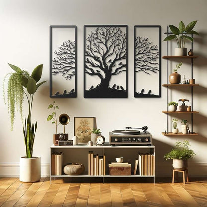 Roots & Wings – Designer Tree Wall Panel (12X30,18X30,12X30)"INCH | Customizable