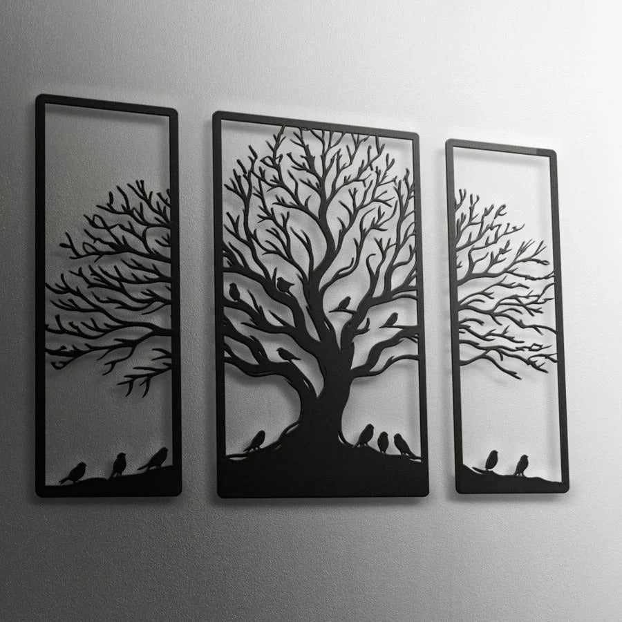 Roots & Wings – Designer Tree Wall Panel (12X30,18X30,12X30)"INCH | Customizable