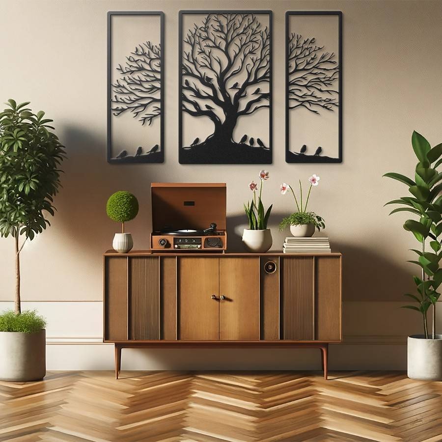 Roots & Wings – Designer Tree Wall Panel (12X30,18X30,12X30)"INCH | Customizable