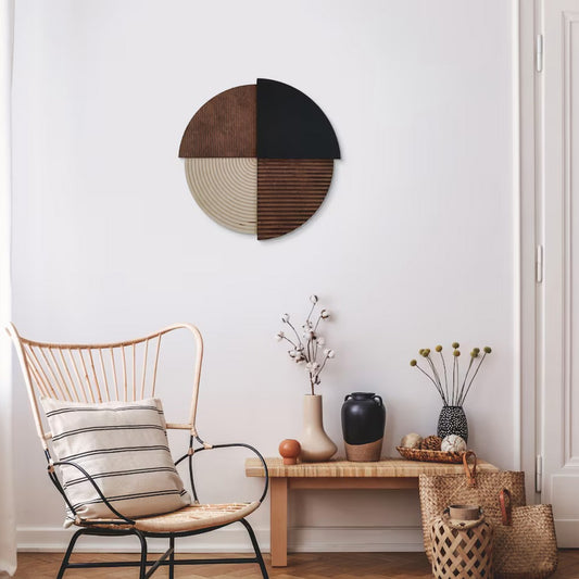 Abstract Harmony Modern Geometric Wall Art (30") INCH | Customizable