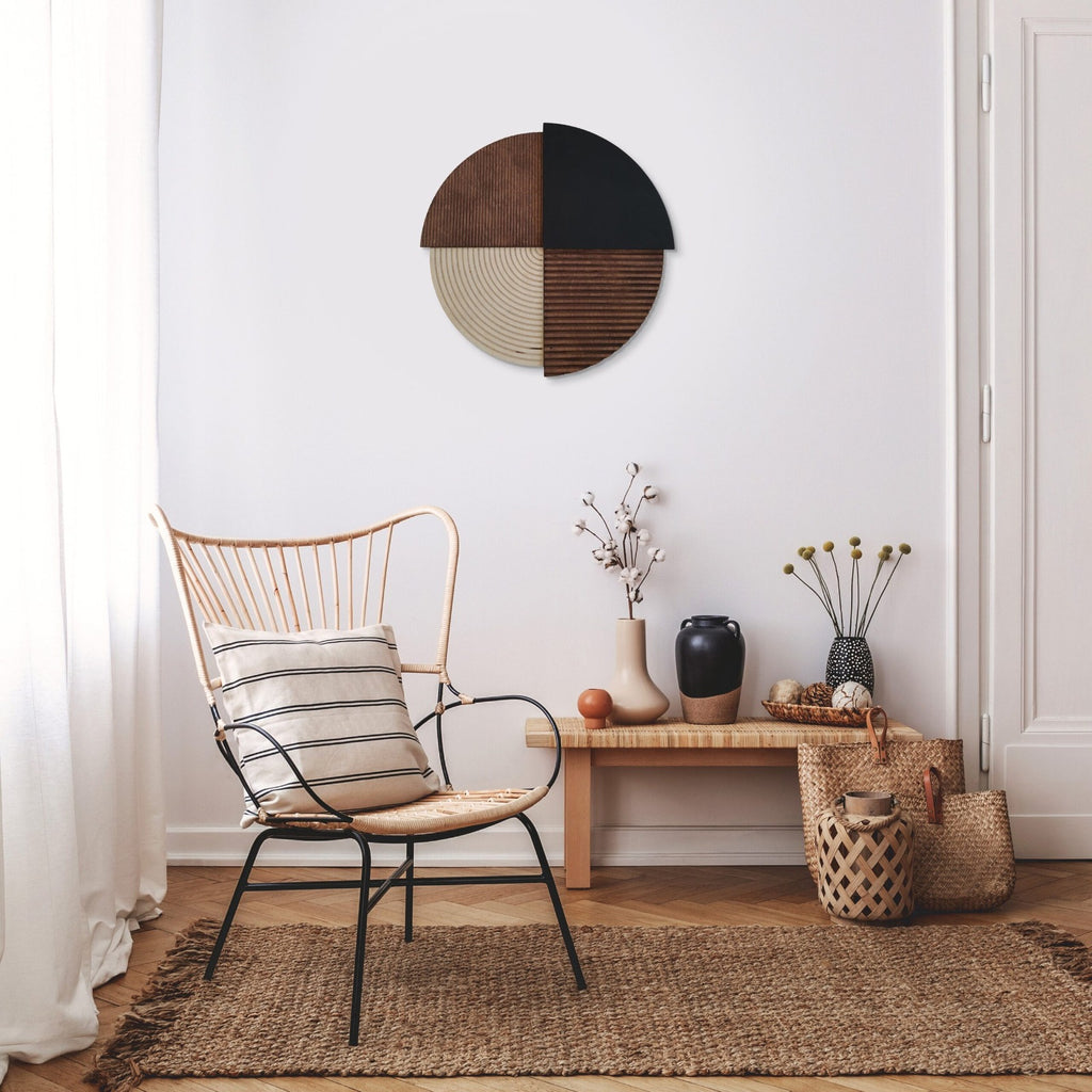 Abstract Harmony Modern Geometric Wall Art (30") INCH | Customizable