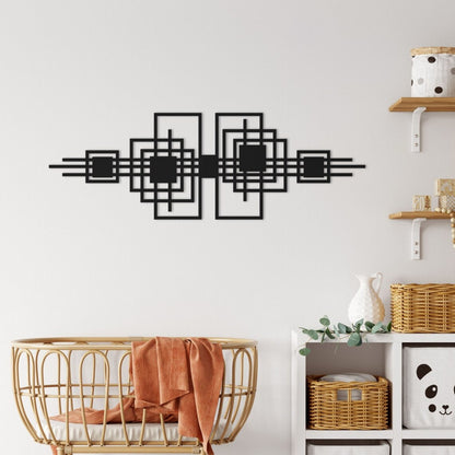 Fusion Form – Abstract Circle Decor (36X18)"INCH | Customizable