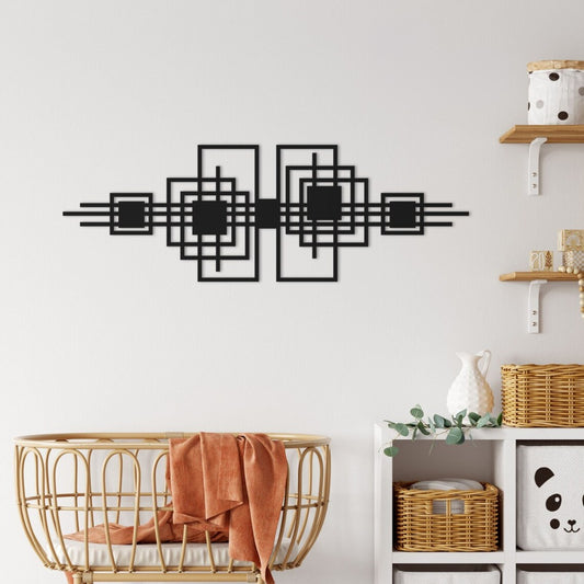 Fusion Form – Abstract Circle Decor (36X18)"INCH | Customizable