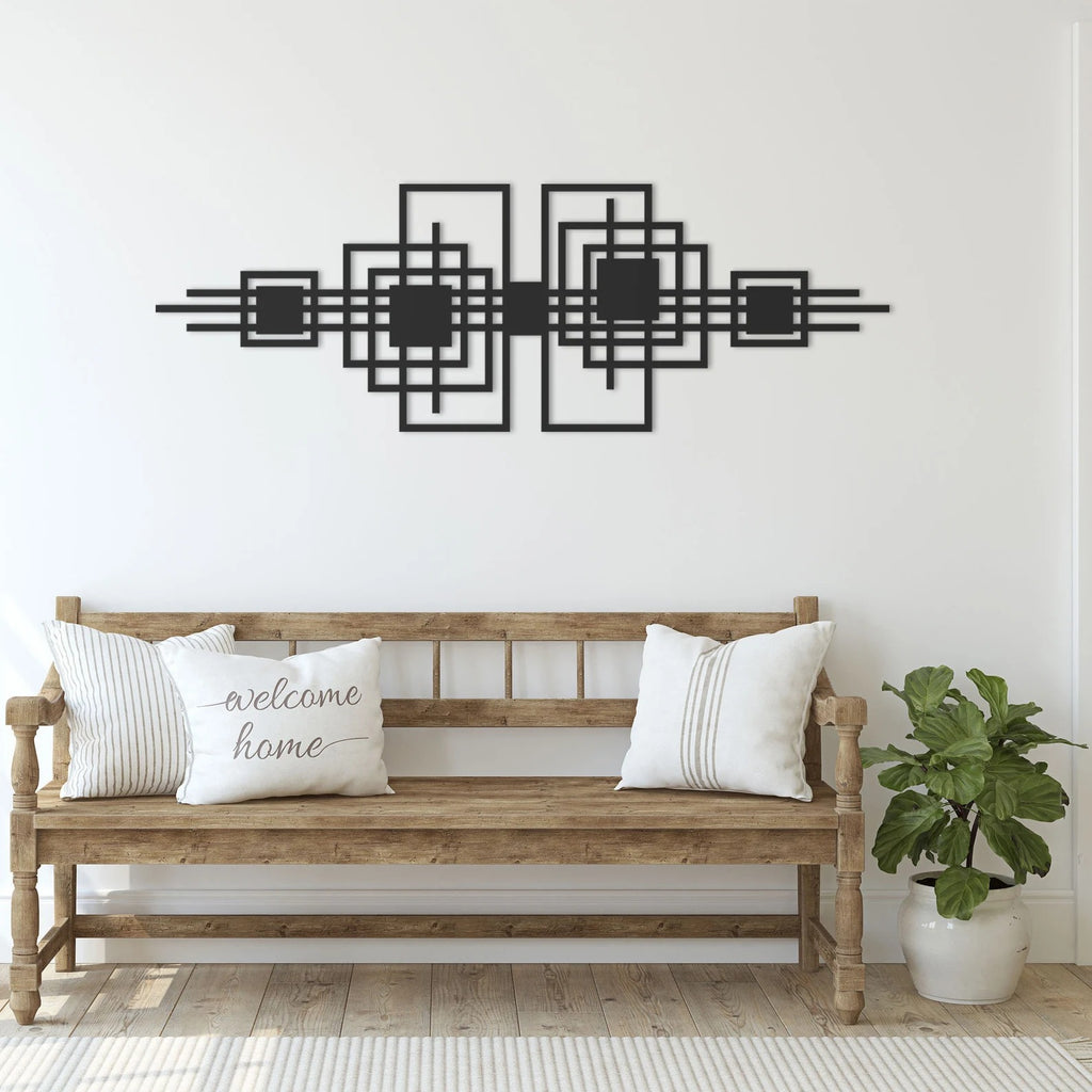 Fusion Form – Abstract Circle Decor (36X18)"INCH | Customizable