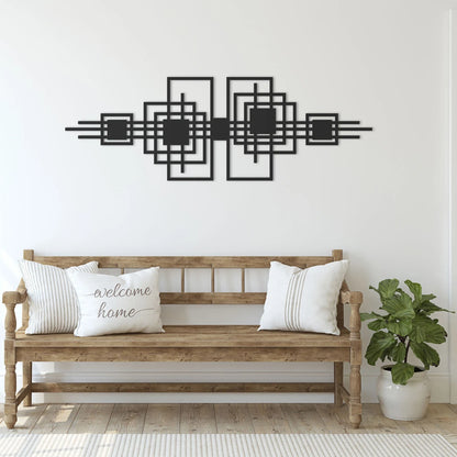 Fusion Form – Abstract Circle Decor (36X18)"INCH | Customizable