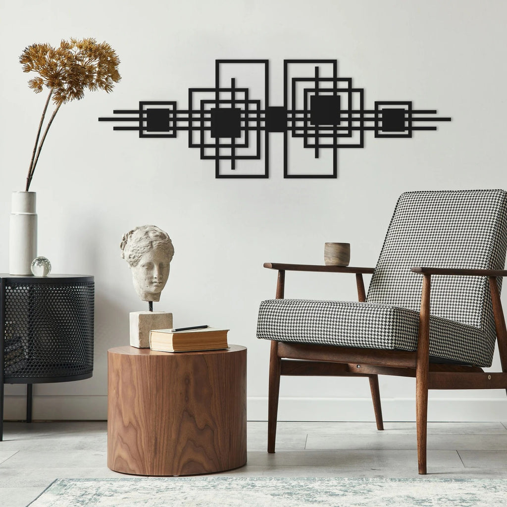 Fusion Form – Abstract Circle Decor (36X18)"INCH | Customizable