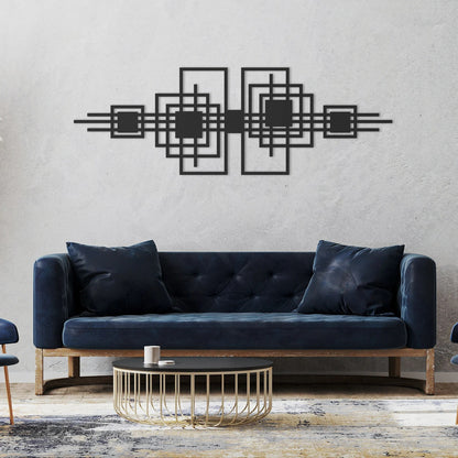 Fusion Form – Abstract Circle Decor (36X18)"INCH | Customizable
