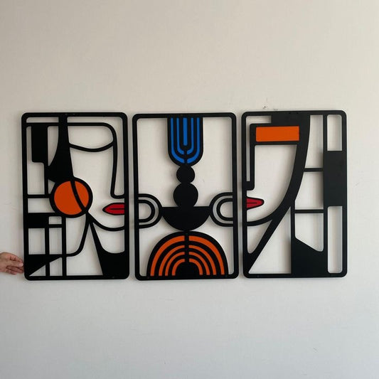 Echo Spectrum – Abstract Faces Set-3 (14x24)"Inch | Customizable