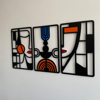 Echo Spectrum – Abstract Faces Set-3 (14x24)"Inch | Customizable