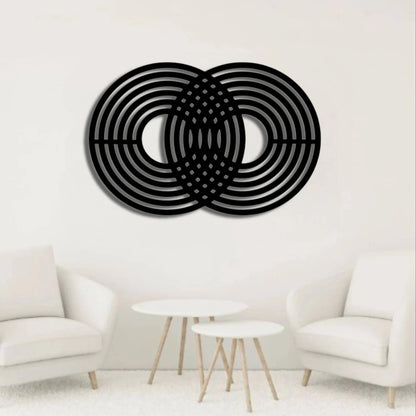 Fusion Rings – Abstract Infinity Design (30X20)"INCH | Customizable