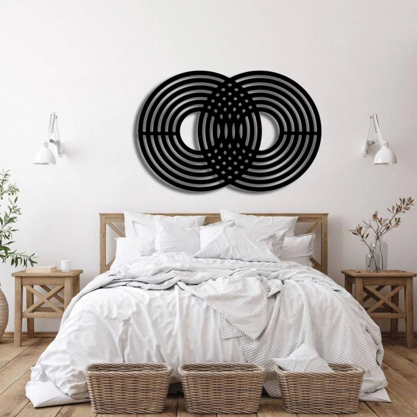 Fusion Rings – Abstract Infinity Design (30X20)"INCH | Customizable