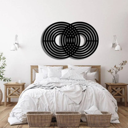 Fusion Rings – Abstract Infinity Design (30X20)"INCH | Customizable