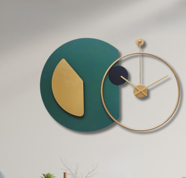 Luxe Clock – Luxury Geometric Clock (35X24)"INCH | Silent quartz| Customizable