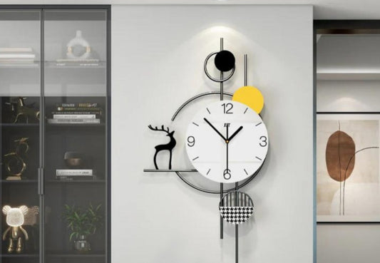 Urban Wild – Modern Wall Clock (24X36)"INCH | Silent quartz| Customizable