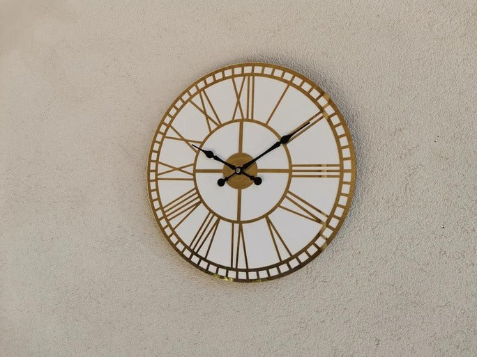Royal Roman – Antique Style Clock (18",20"24") INCH| Silent quartz| Customizable