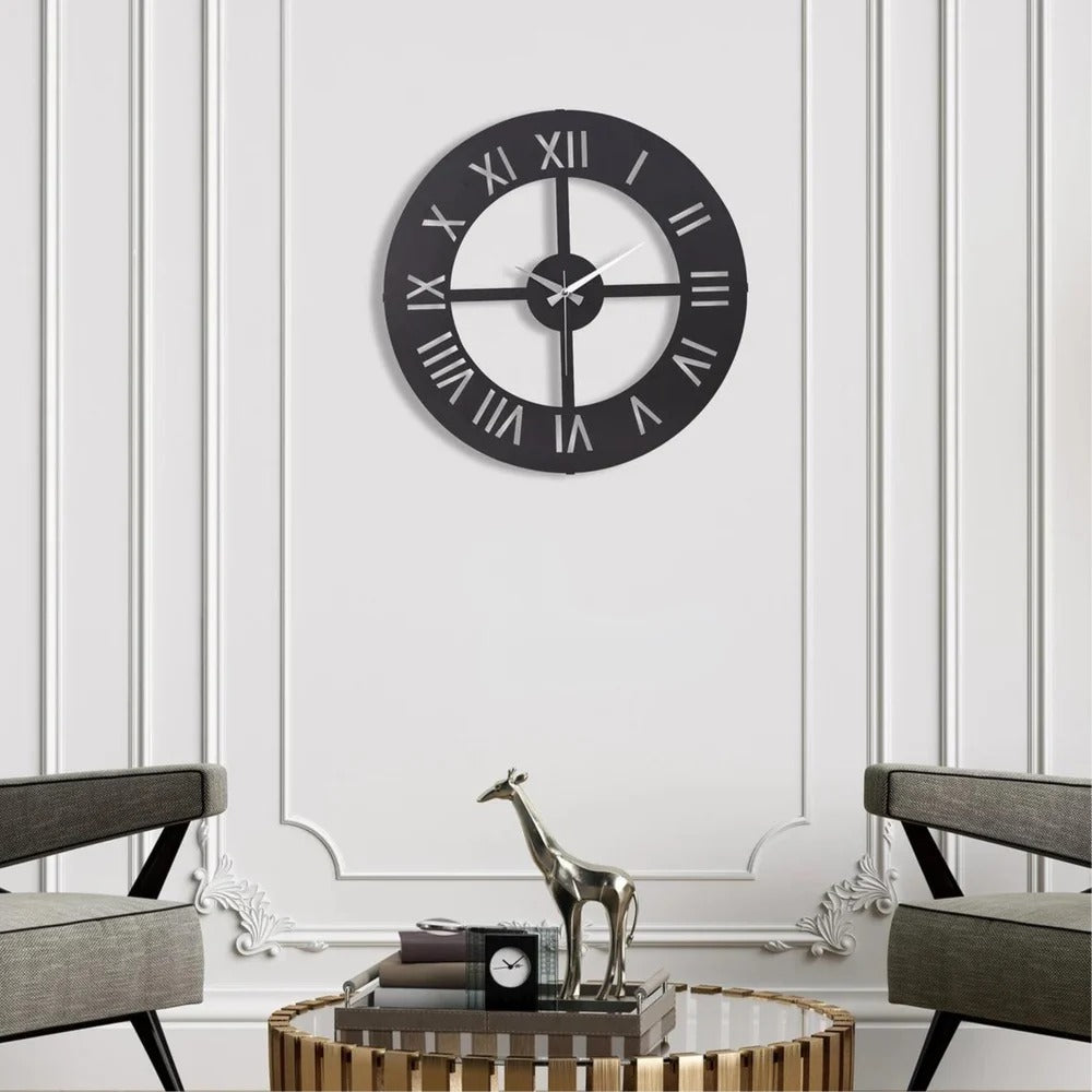 Blackbar Roman – Minimalist Clock Design ((18",20"24") INCH| Silent quartz| Customizable") INCH| Silent quartz| Customizable