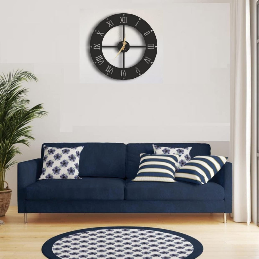 Blackbar Roman – Minimalist Clock Design ((18",20"24") INCH| Silent quartz| Customizable") INCH| Silent quartz| Customizable