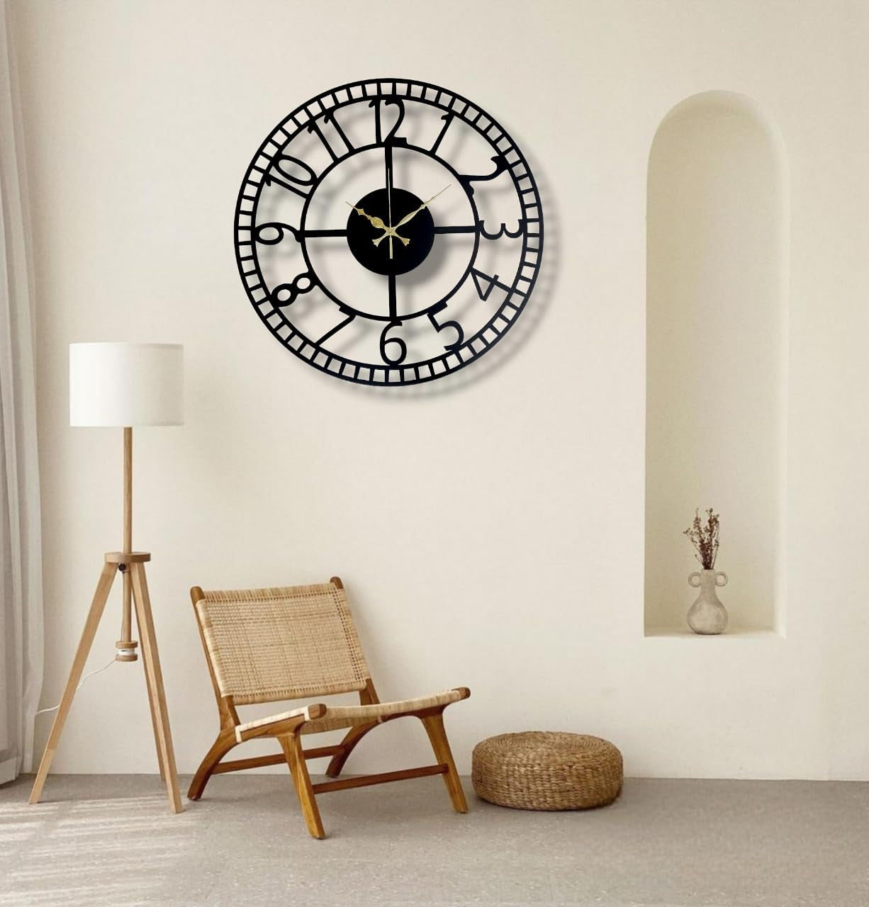 TickSmith – Openwork Wall Clock (18",20"24") INCH| Silent quartz| Customizable