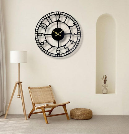 TickSmith – Openwork Wall Clock (18",20"24") INCH| Silent quartz| Customizable