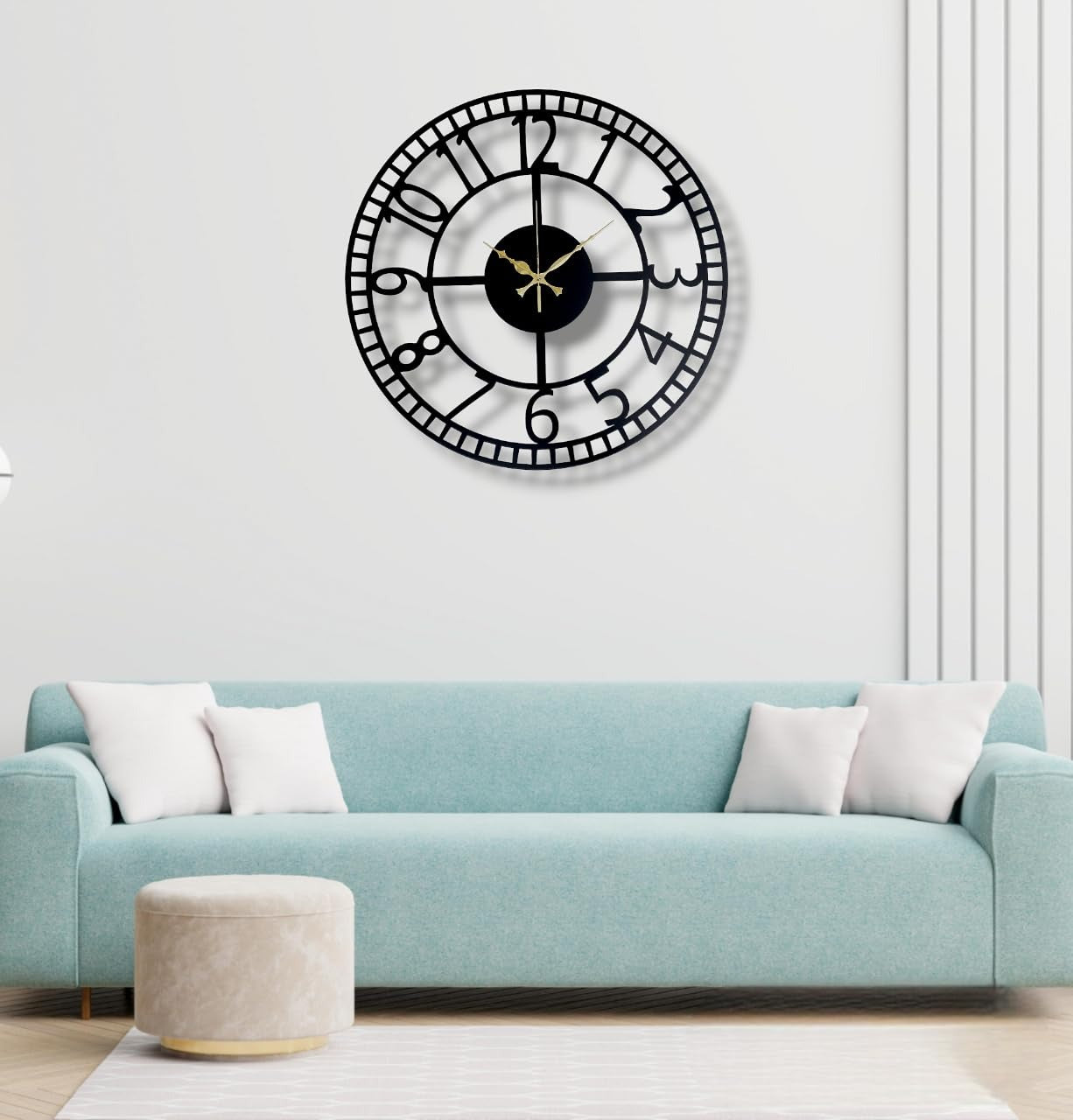 TickSmith – Openwork Wall Clock (18",20"24") INCH| Silent quartz| Customizable