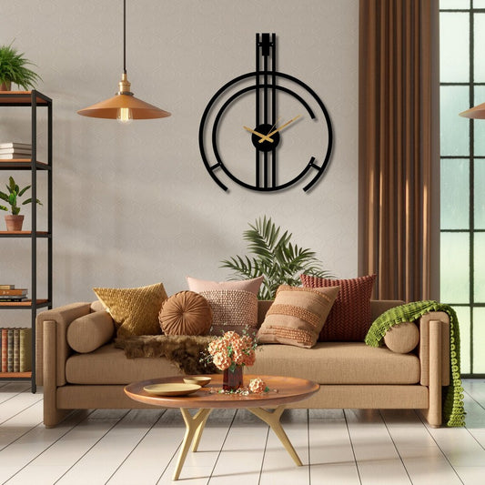VertiTime – Minimal Wall Clock (18",20"24") INCH| Silent quartz| Customizable