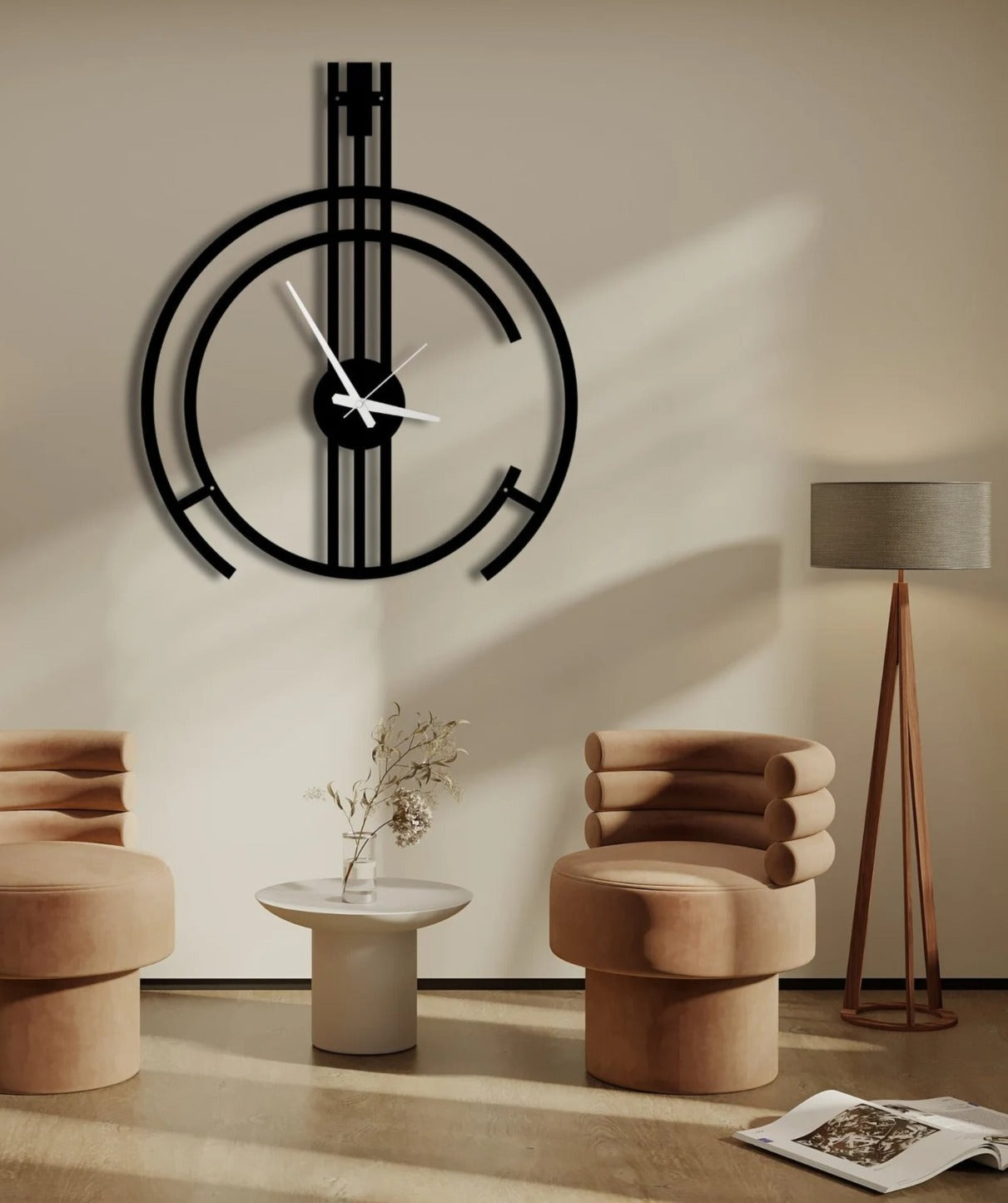 Minimalistic style Wall Clock (18"20"24") INCH| Silent quartz| Customizable