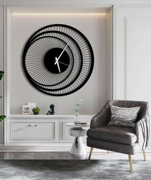 SpiralAura – Designer Wall Clock (18",20"24") INCH| Silent quartz| Customizable